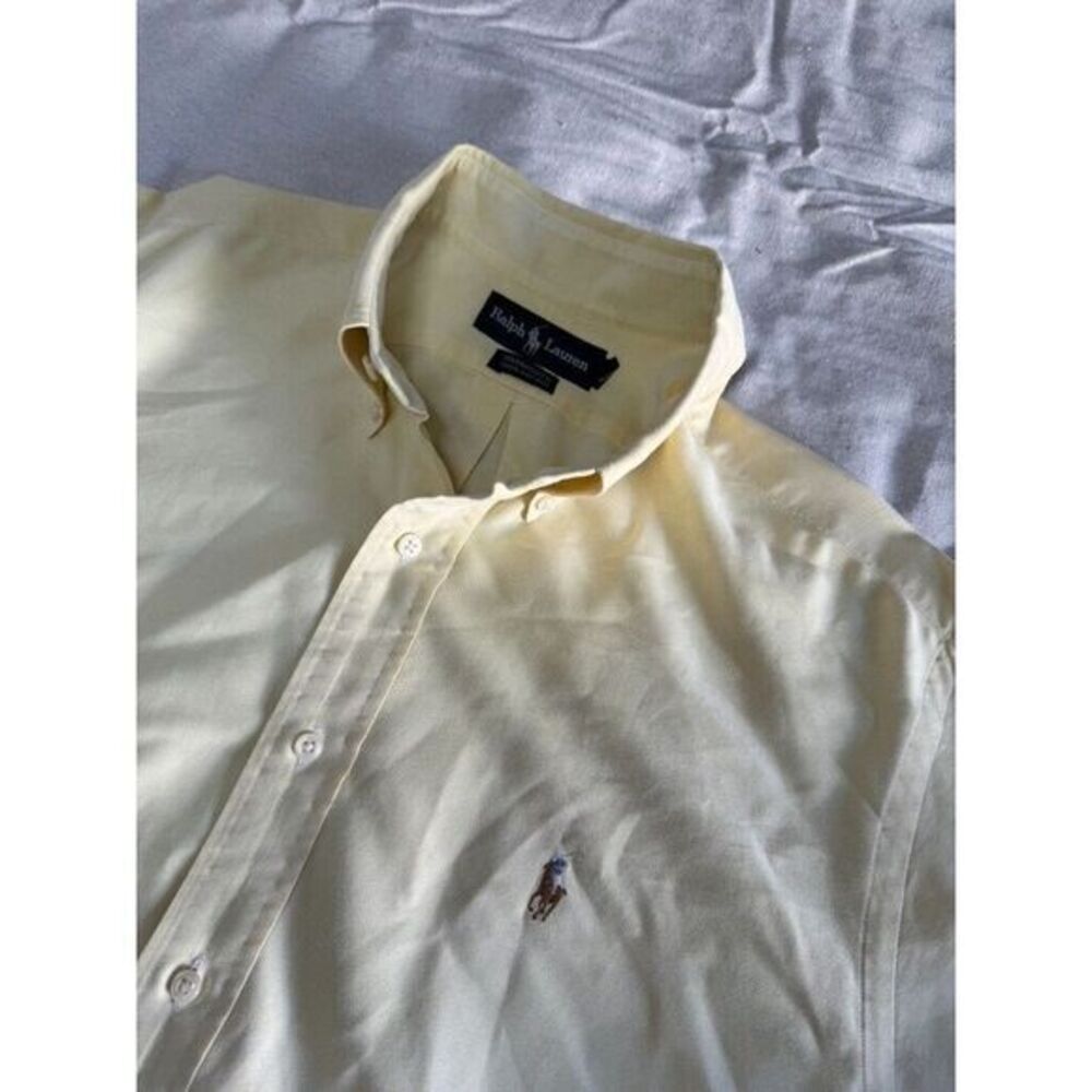 Ralph Lauren Button Down Shirt Men 16 / 34 (XL) YARMOUTH Colored Pony Logo